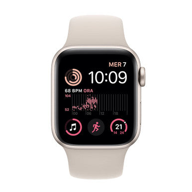 APPLE Watch SE 3 GPS, Cassa 40 mm in alluminio galassia con Cinturino Sport galassia - S/M
