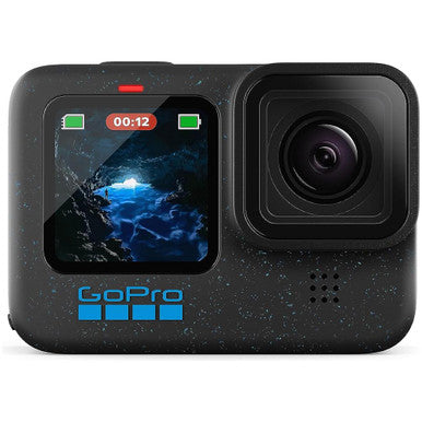 GOPRO Action Cam 5,3K HERO12 Black 27 MP Display 2,27" Touch Screen con Controllo Vocale Wi‑Fi / Bluetooth Impermeabile - Garanzia ufficiale italiana
