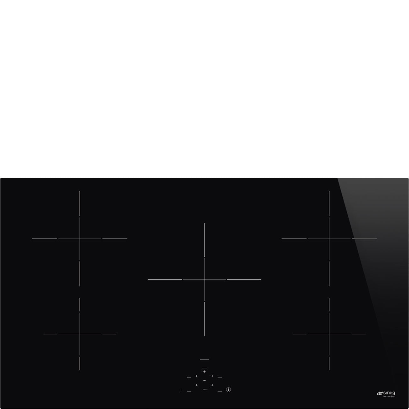 SMEG SI2951D Piano cottura a induzione 5 zone 90 cm Nero