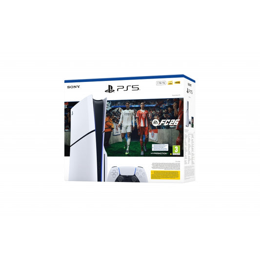 PS5 Console 825GB Digital Edition E-Chassis White + FC 26 ITA